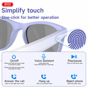 عینک آفتابی هوشمند صوتی ایکس او مدل XO-E11