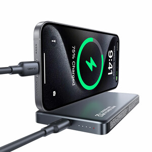 پاوربانک وایرلس مگنتی یوسمز مدل CD242 ظرفیت 10000 میلی آمپر ساعت توان 20 وات