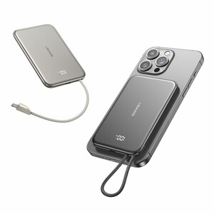 پاوربانک وایرلس مگنتی یوسمز مدل CD227 ظرفیت 5000 میلی آمپر ساعت توان 20 وات