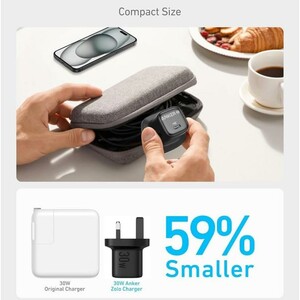 شارژر دیواری انکر مدل Anker Zolo A2698 توان 30 وات سه پین