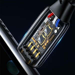 کابل شارژ USB-C به USB-C یوسمز مدل SJ581 طول 2 متر توان 240 وات