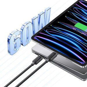 کابل شارژ USB-C به USB-C یوسمز مدل SJ696 طول 2 متر توان 60 وات