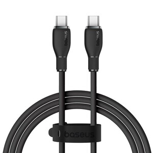 کابل شارژ USB-C به USB-C بیسوس مدل Pudding CB000055 P10355702111-B2 طول 2 متر توان 100 وات