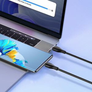 کابل شارژ USB-C به USB-C بیسوس مدل Pudding CB000055 P10355702111-B2 طول 2 متر توان 100 وات