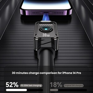 کابل شارژ Type-C به لایتنینگ یوسمز مدل SJ685 طول 1.2 متر توان 30 وات