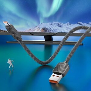 کابل شارژ USB به micro USB ارلدام مدل EC-187M طول 1 متر توان 2.4 آمپر