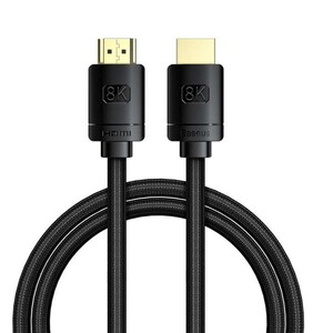 کابل HDMI بیسوس مدل CAKGQ-J01 نسخه 2.1 کیفیت 8K طول 1 متر