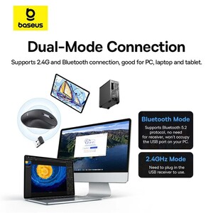 ماوس بی سیم‌ بیسوس مدل F02