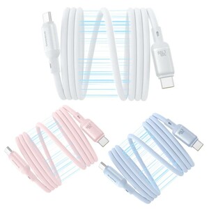 کابل شارژ USB-C به USB-C بیسوس مدل PicoGo P10376800121-00 طول 1 متر توان 240 وات