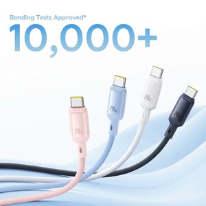 کابل شارژ USB-C به USB-C بیسوس مدل PicoGo P10376800121-00 طول 1 متر توان 240 وات