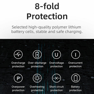 پاوربانک یوسمز مدل CD196 ظرفیت 80000 میلی آمپر توان 130 وات