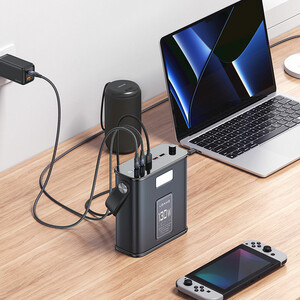 پاوربانک یوسمز مدل CD196 ظرفیت 80000 میلی آمپر توان 130 وات