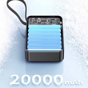 پاوربانک یوسمز مدل Usams US-CD243 ظرفیت 20000 میلی آمپر توان 65 وات