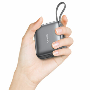 پاوربانک یوسمز مدل CD240 ظرفیت 10000 توان 20 وات با کابل متصل