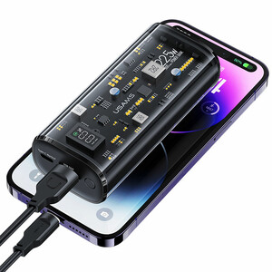 پاوربانک یوسمز شفاف مدل CD189 ظرفیت 9000 توان 22.5 وات