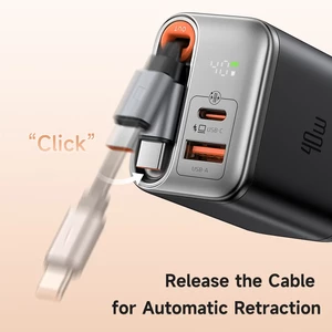 شارژر دیواری دو پورت مک دودو CH-428 توان 40 وات با کابل تایپ سی