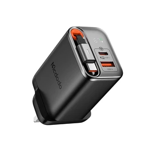 شارژر دیواری سه پورت مک دودو CH-410 توان 67 وات با کابل تایپ سی