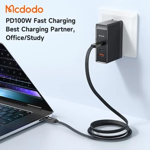 کابل شارژ USB-C به USB-C مک دودو مدل CA-447 طول 1.2 متر توان 100 وات