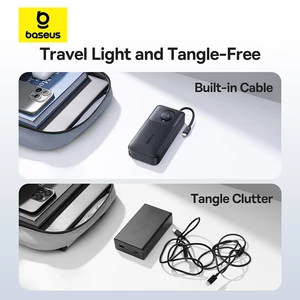 پاوربانک بیسوس مدل Free2Pull PPLSC01-20 ظرفیت 20000 میلی آمپر توان 65 وات