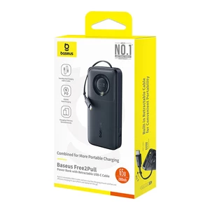 پاوربانک بیسوس مدل Free2Pull PPLSC01-20 ظرفیت 20000 میلی آمپر توان 65 وات