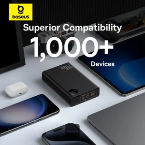 پاوربانک بیسوس مدل Adaman PPADM140 ظرفیت 24000 میلی آمپر توان 140 وات