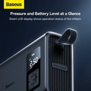 پمپ باد و چراغ قوه شارژی بیسوس مدل Mega Dual Cylinder BS-CG007