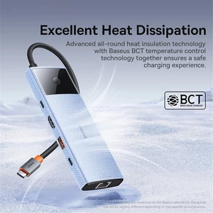 هاب تایپ سی 10 پورت بیسوس Baseus BS-OH084 B00061800813-00