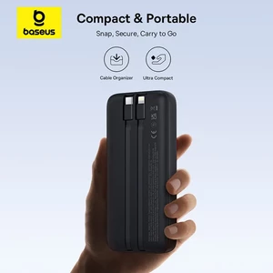 پاوربانک بیسوس مدل Lipow PPJP312 با کابل تایپ سی و لایتنینگ ظرفیت 20000 توان 22.5 وات