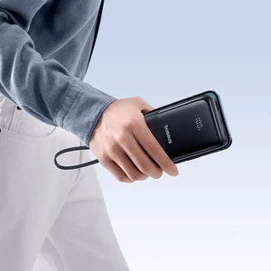 پاوربانک بیسوس مدل Lipow PPJP312 با کابل تایپ سی و لایتنینگ ظرفیت 20000 توان 22.5 وات