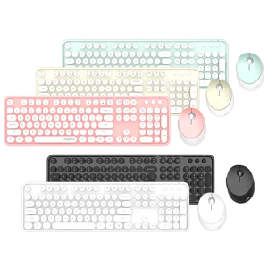 کیبورد و ماوس بی سیم مافی مدل Sweet Pure