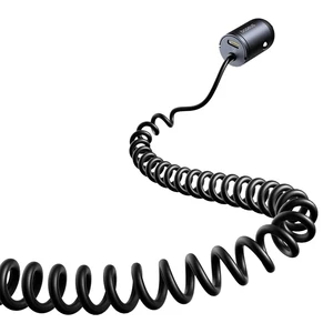 شارژر فندکی بیسوس مدل Tiny Star VCHXX-C-C توان 30 وات با کابل متصل تایپ سی