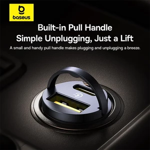 شارژر فندکی بیسوس مدل Tiny Star VCHXX-UC توان 30 وات