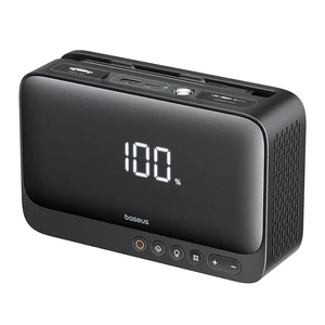 جامپ استارتر، کمپرسور باد و پاوربانک بیسوس BS-CH013 با ظرفیت 6000 میلی آمپر