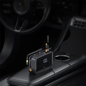 جامپ استارتر، کمپرسور باد و پاوربانک بیسوس BS-CH013 با ظرفیت 6000 میلی آمپر