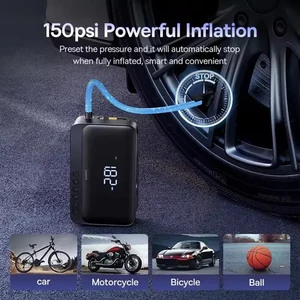 جامپ استارتر، کمپرسور باد و پاوربانک بیسوس BS-CH013 با ظرفیت 6000 میلی آمپر