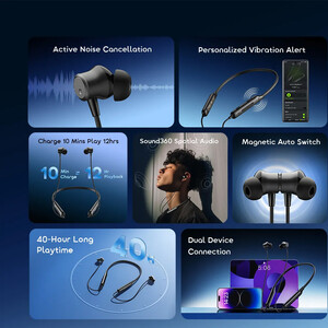 هدفون بلوتوث دورگردنی اورایمو Necklace 5 OEB-611