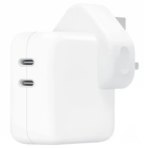 شارژر دیواری 35 وات اپل مدل Dual USB-C Port سه پین اورجینال