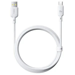 کابل شارژ USB به Type-C بیسوس مدل Silky P10377703113-01 طول 2 متر توان 100 وات