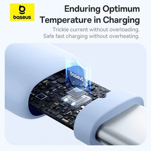 کابل شارژ USB به Type-C بیسوس مدل Silky P10377703113-01 طول 2 متر توان 100 وات