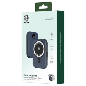 پاوربانک مگ سیف گرین لاین مدل Monaco ظرفیت 10000 میلی آمپر ساعت توان 20 وات
