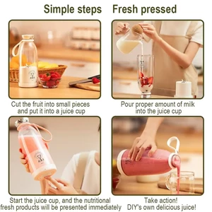 مخلوط کن و شیکر شارژی شیائومی Fruit Blender مدل Y03 گنجایش 0.5 لیتر