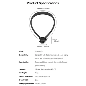 هولدر موبایل گردنی مگنتی و مکشی تلسین مدل P2-HNB-02