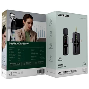 میکروفون یقه ای بی سیم گرین لاین مدل GM-79X