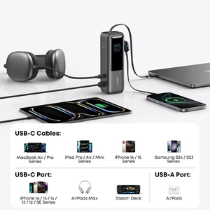 پاوربانک انکر  مدل A1695 ظرفیت 25000 میلی آمپر توان 165 وات