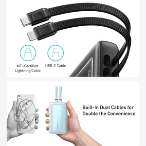 پاوربانک انکر Zolo مدل A1681 ظرفیت 20000 میلی آمپر توان 30 وات