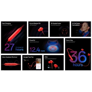 هدفون بلوتوث دورگردنی وان پلاس مدل Bullets Wireless Z3