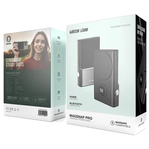 پاوربانک مگ سیف گرین لاین مدل MagSnap Pro ظرفیت 10000 میلی آمپر ساعت توان 20 وات