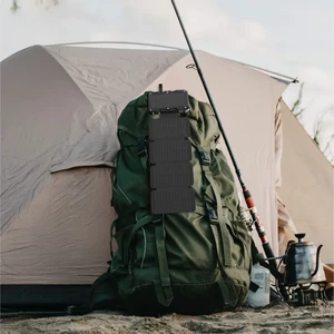 پاوربانک خورشیدی Solar 5-Panel گرین لاین ظرفیت 20000 میلی آمپر ساعت توان 20 وات