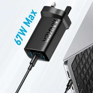 شارژر دیواری انکر 336 مدل A2674 توان 67 وات سه پین