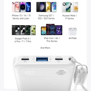 پاوربانک انکر مدل A1257 ظرفیت 10000 میلی آمپر توان 22.5 وات